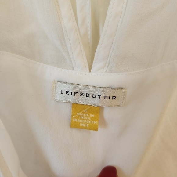 LEIFSDOTTIR Anthropologie Semi sheer cream tank Dress - Picture 4 of 6